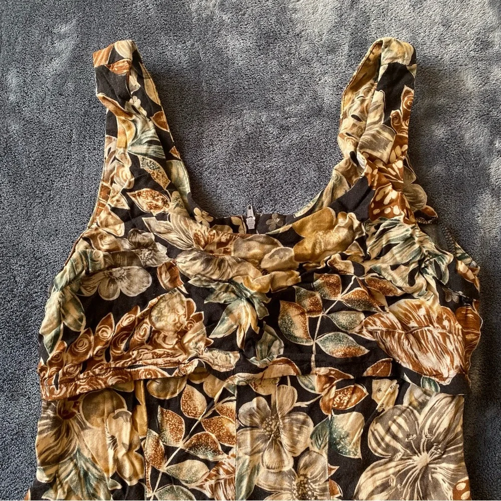 Vintage All That Jazz Floral Midi Dress Size Measurements Only. - Picture 3 of 10